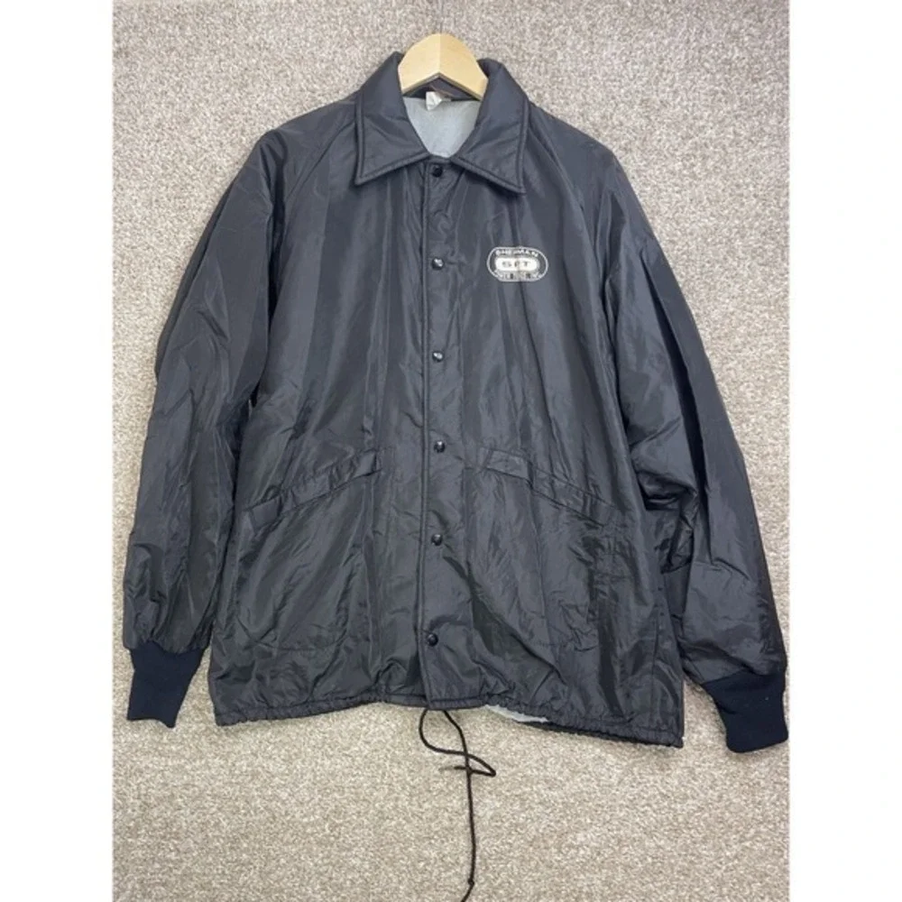 Men's Vintage Navy Pla-Jac by Dunbrooke‎ Jacket Sherman Spt Size Large